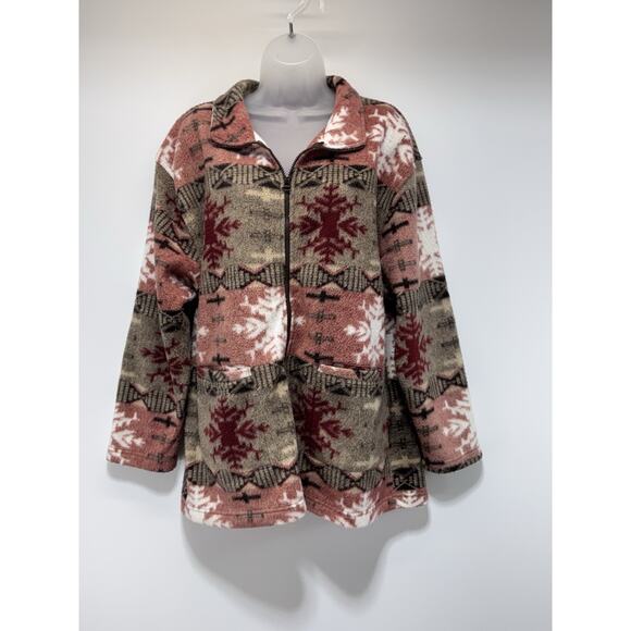 Premier International Full Zip Fleece Jacket Deep Pile Sweater Women’s Size 1X - Picture 1 of 6
